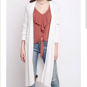 Free People Robby Rib duster cardigan